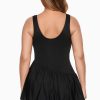 Miraclesuit Plus Size Aurora Swim Dress Black Clearance