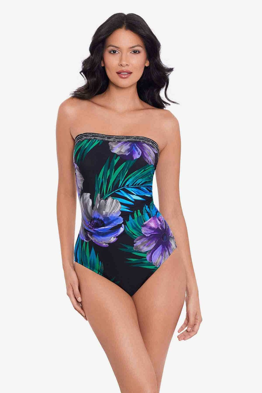 Miraclesuit Flora Aura Avanti One Piece Swimsuit Black/Multi Online