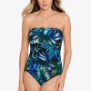 Miraclesuit Ussepa Avanti Bandeau Swimsuit Black/Multi Clearance