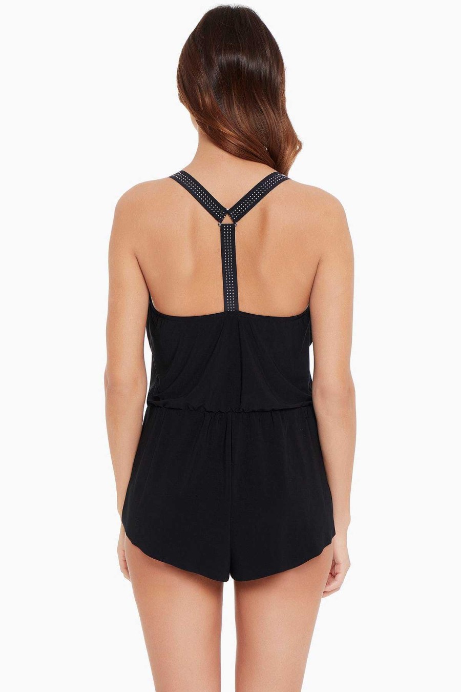 Magicsuit Star Studded Gabby One Piece Romper Swimsuit New