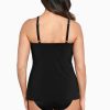 Miraclesuit Love Knot Tankini Top Black Clearance