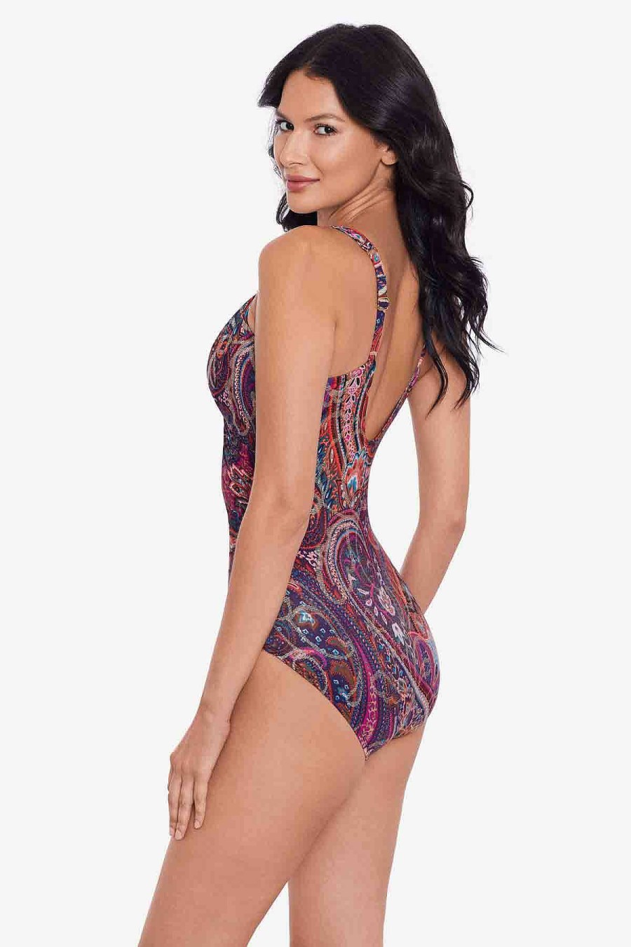 Miraclesuit Dynasty Siren One Piece Swimsuit Multi New