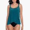 Miraclesuit Razzle Dazzle Underwire Tankini Top Dd-Cup New