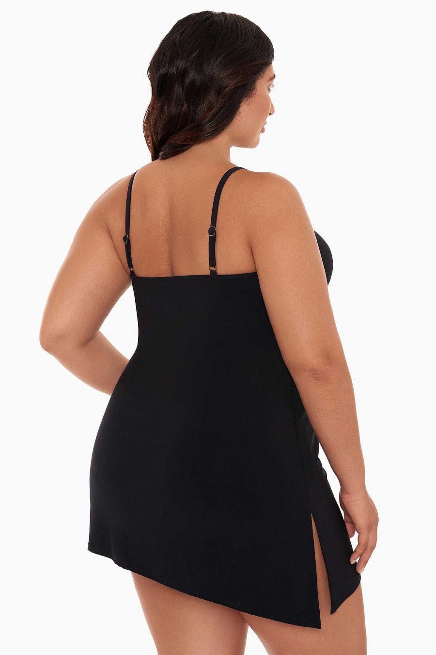 Magicsuit Plus Size Brynn Swim Dress Black Best