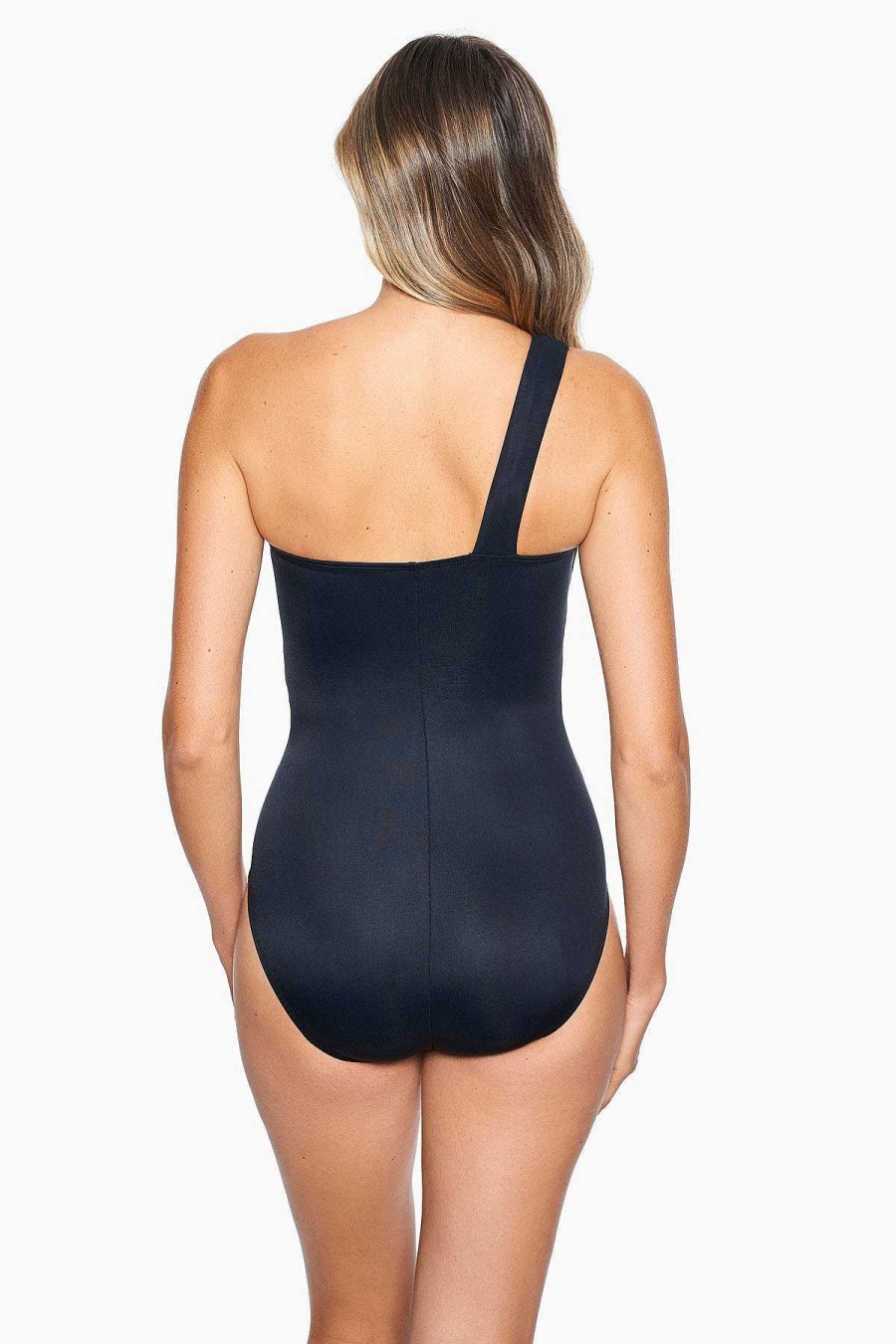 Miraclesuit Spectra Matrix One Piece Swimsuit Black Clearance