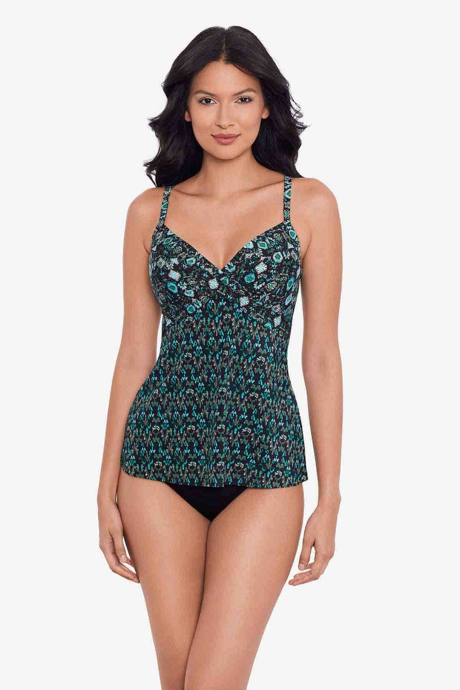 Miraclesuit Bijoux Myrra Tankini Top Black/Multi Wholesale