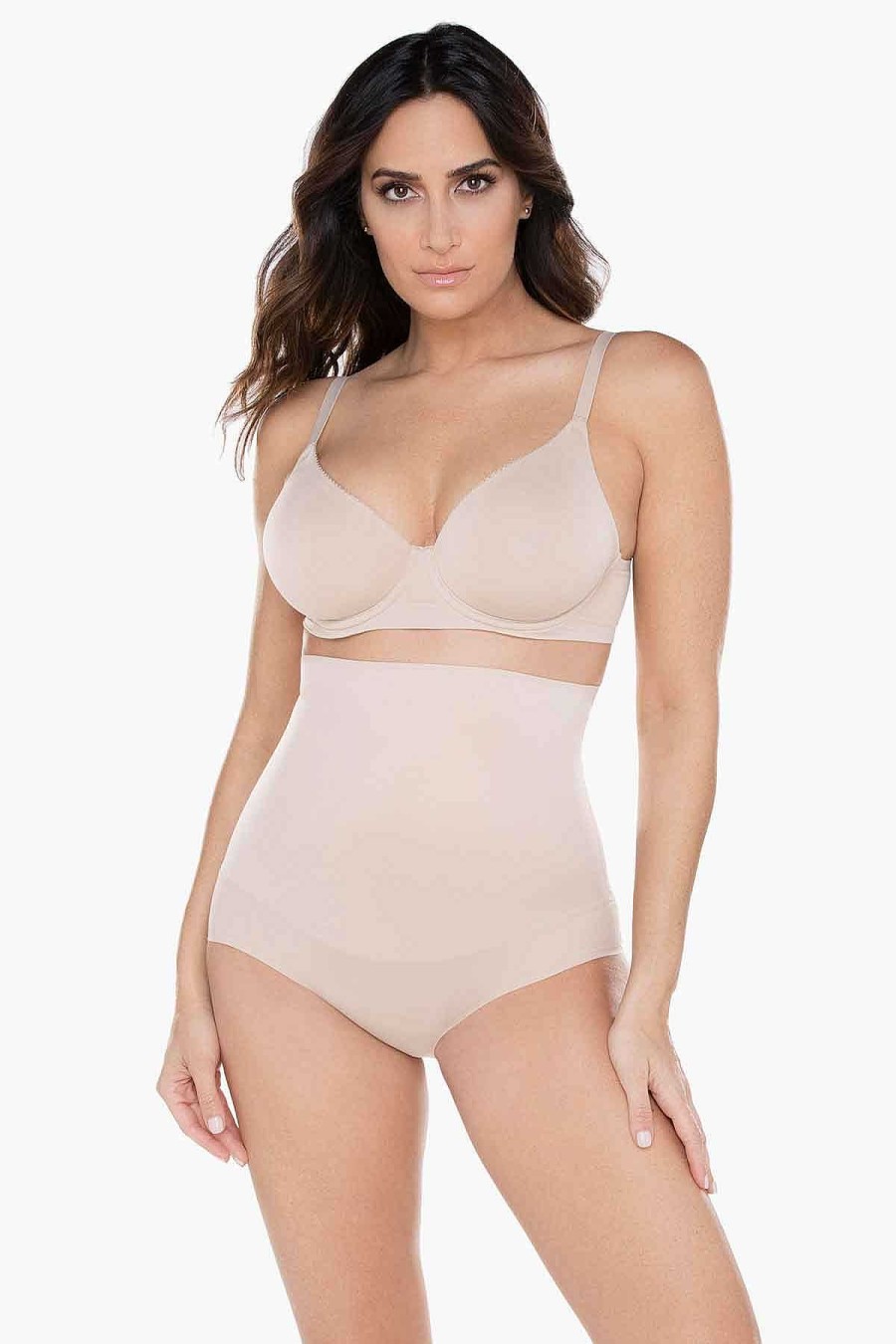 Miraclesuit Comfy Curves Hi Waist Brief Shapewear New