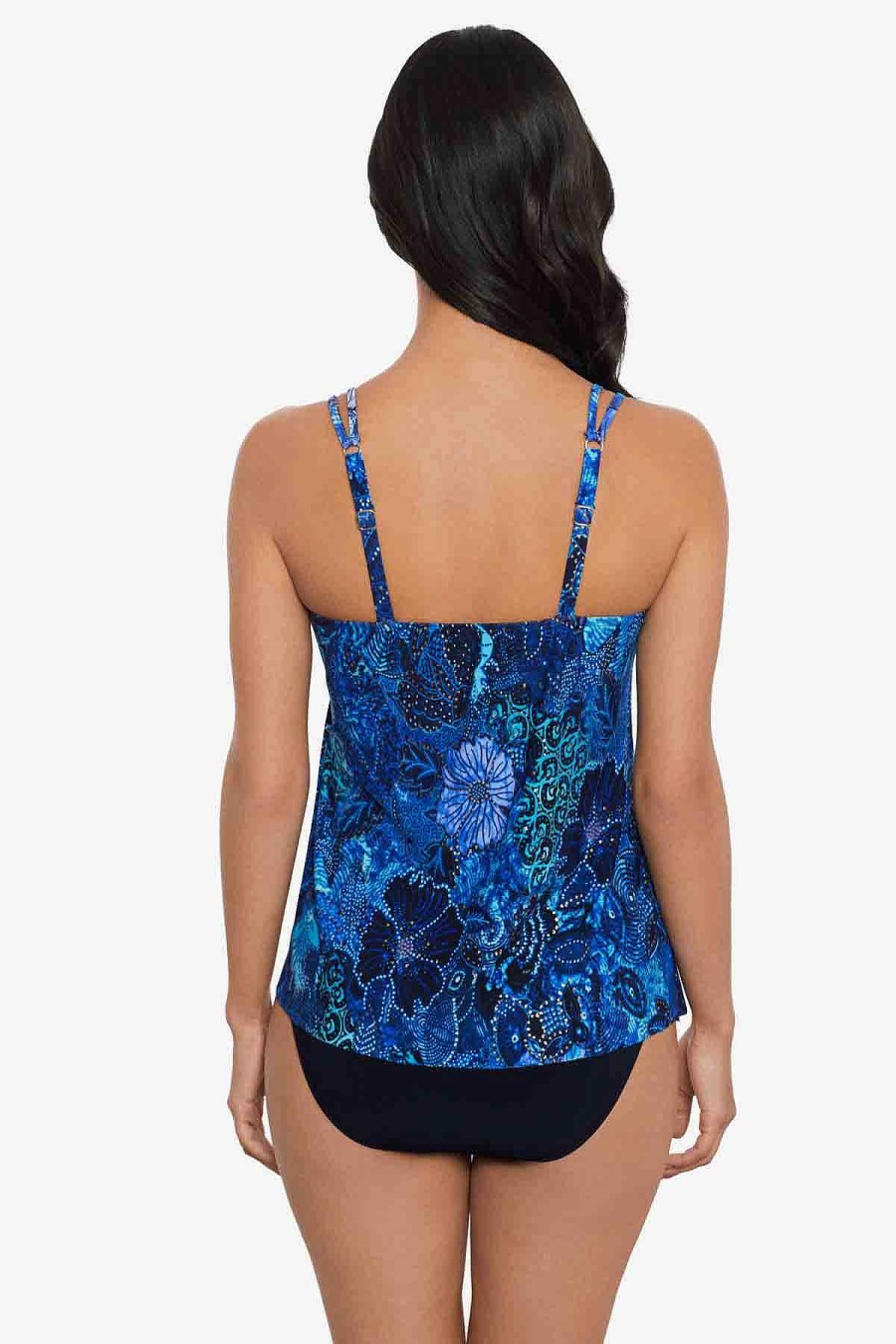 Magicsuit Jewels In The Nile Carma Tankini Top Blue/Multi New