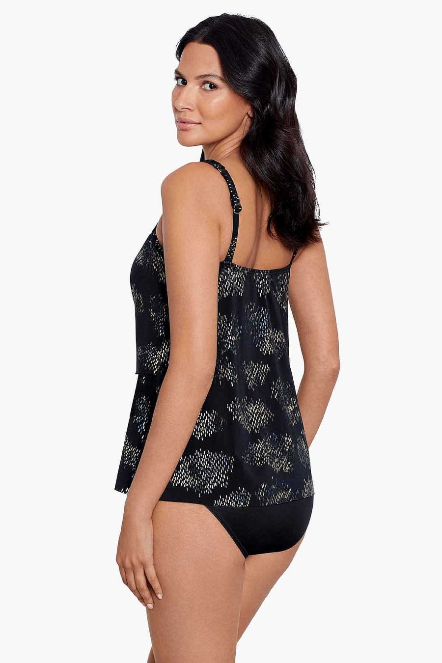 Miraclesuit Iridium Mirage Tankini Top Black/Multi Best