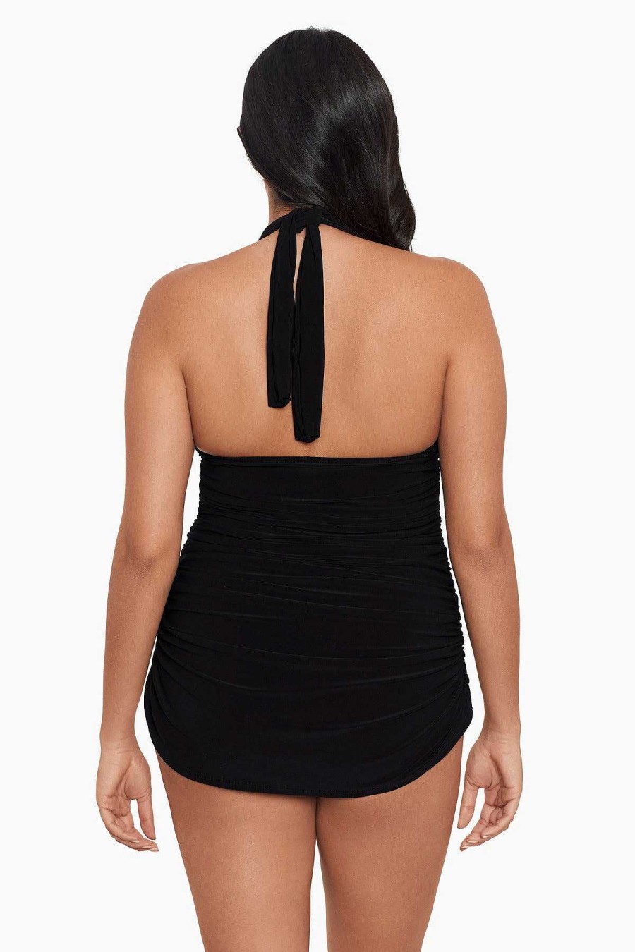 Magicsuit Plus Size Yvonne Swim Dress Black New