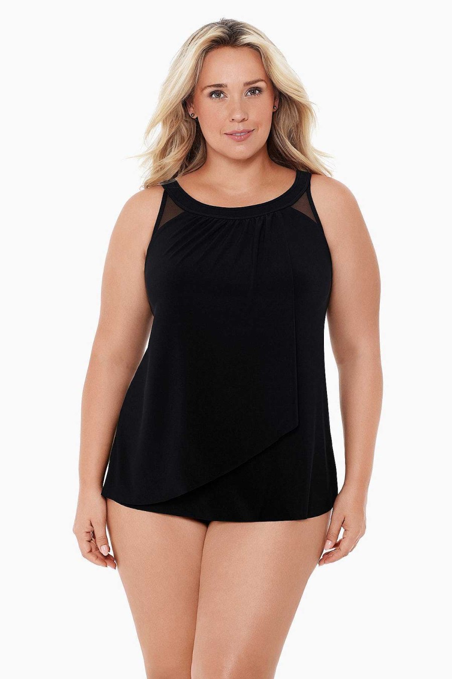 Miraclesuit Plus Size Illusionists Ursula Underwire Tankini Top Hot