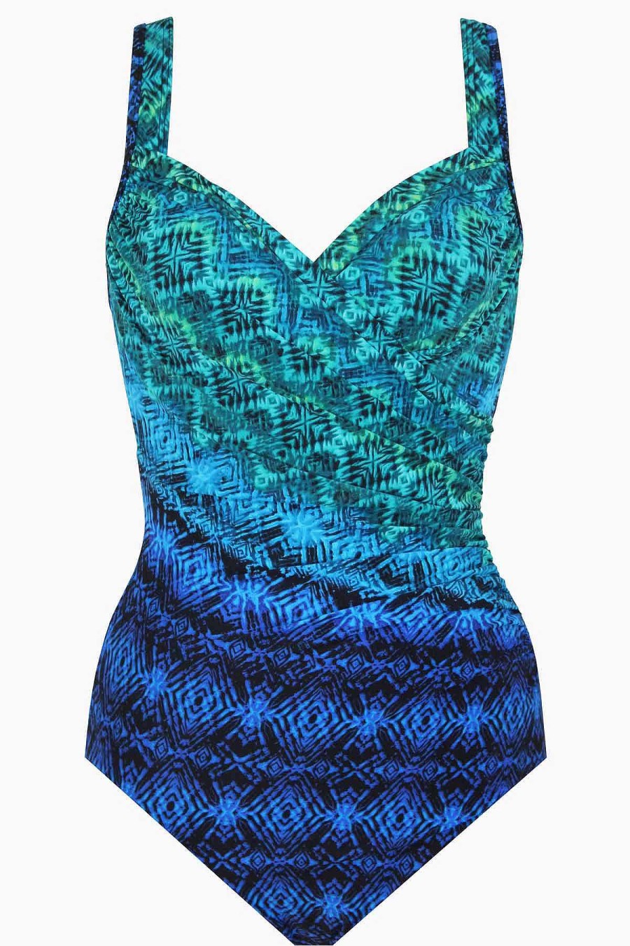 Miraclesuit Ocean Ombre Seraphina One Piece Swimsuit Blue/Multi New