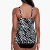 Miraclesuit Tigre Sombre Marina Tankini Top Black/White New