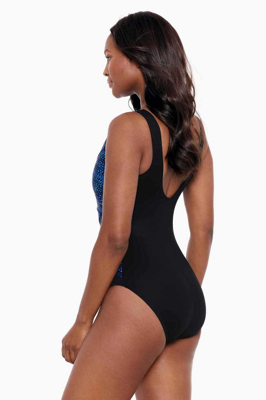 Miraclesuit Dot Com Brio One Piece Swimsuit Blue/Multi Online