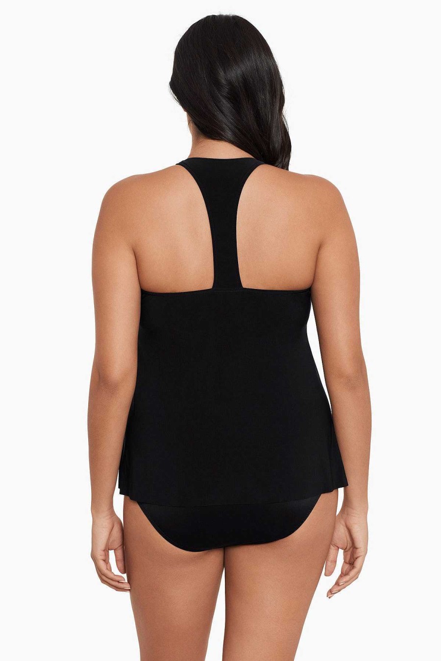 Magicsuit Plus Size Taylor Tankini Top Black Hot