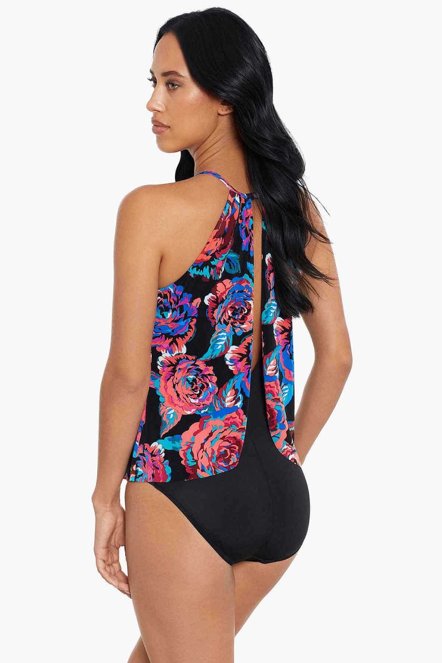 Magicsuit Sonic Blooms Aubrey One Piece Swimsuit Black/Multi New