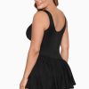 Miraclesuit Plus Size Aurora Swim Dress Black New