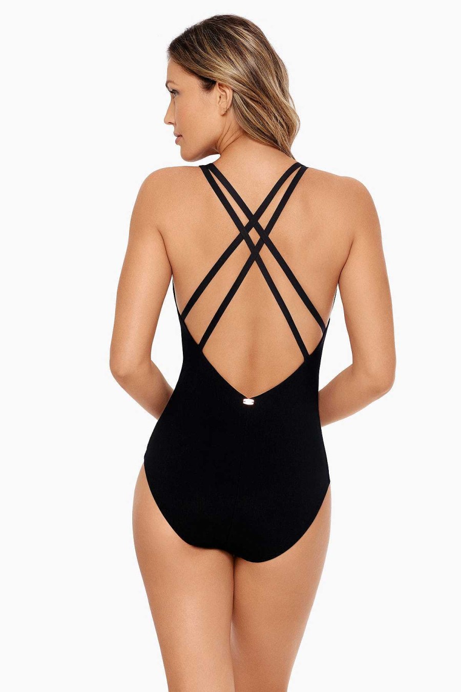 Amoressa Panther Bagheera One Piece Swimsuit Black Wholesale