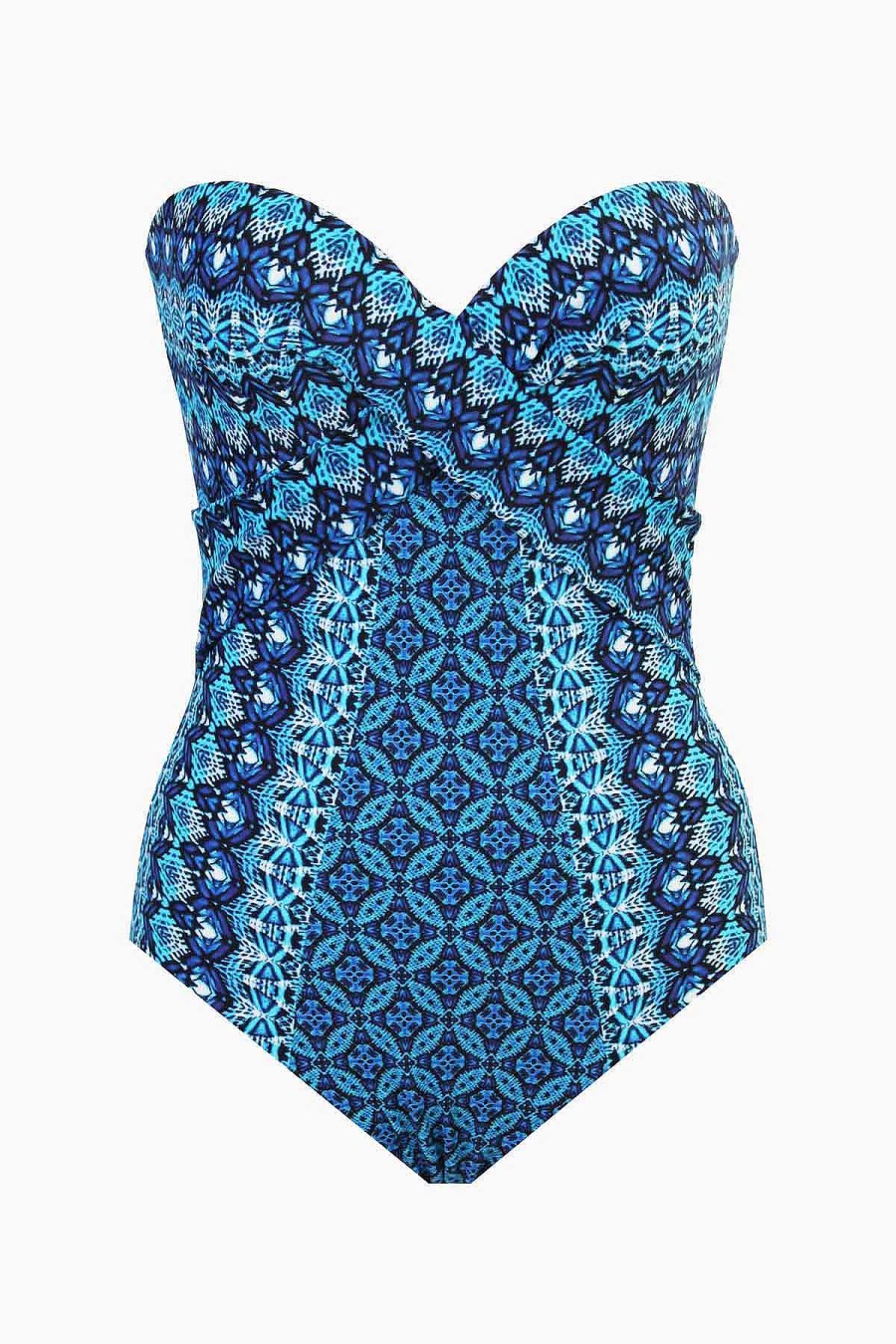 Miraclesuit Mosaica Seville One Piece Swimsuit Blue Clearance