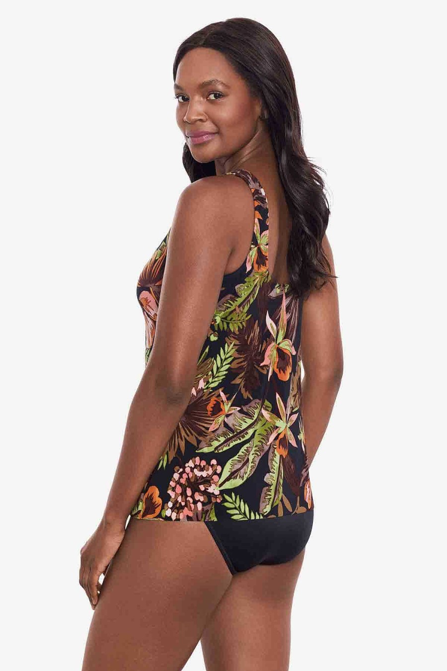 Miraclesuit Botanico Ursula Tankini Top Black/Multi Wholesale