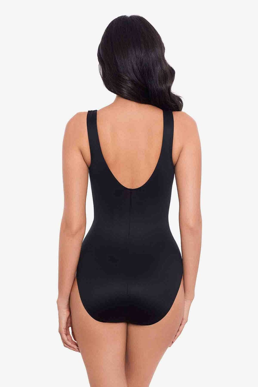 Miraclesuit Selenite Brio One Piece Swimsuit Black/White Clearance