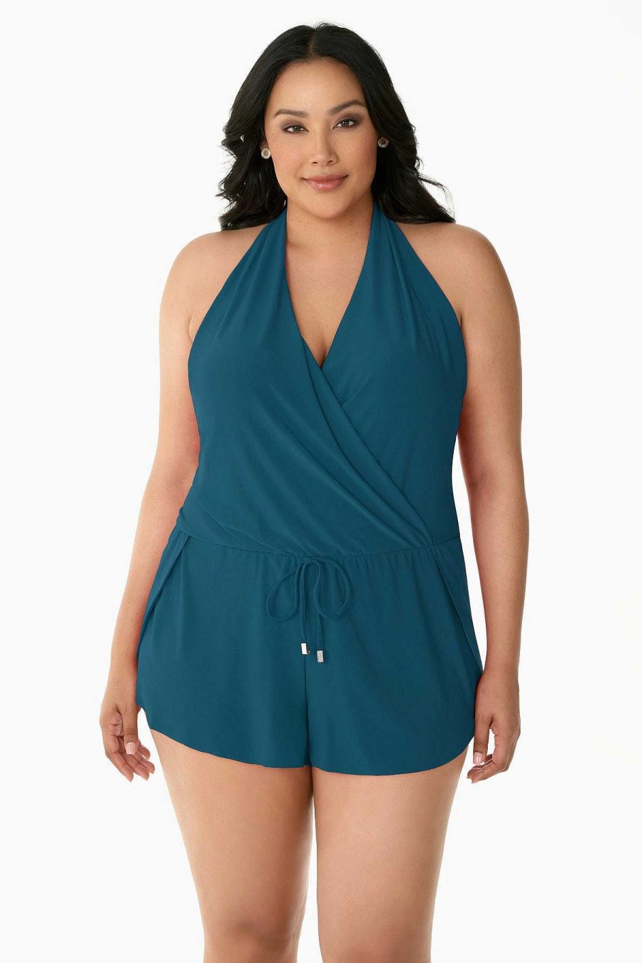 Magicsuit Plus Size Bianca One Piece Romper Swimsuit New