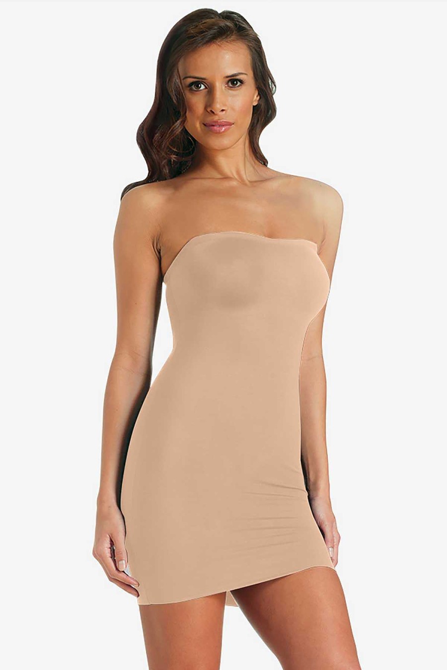 TC Moderate Control Strapless Slip Nude Best