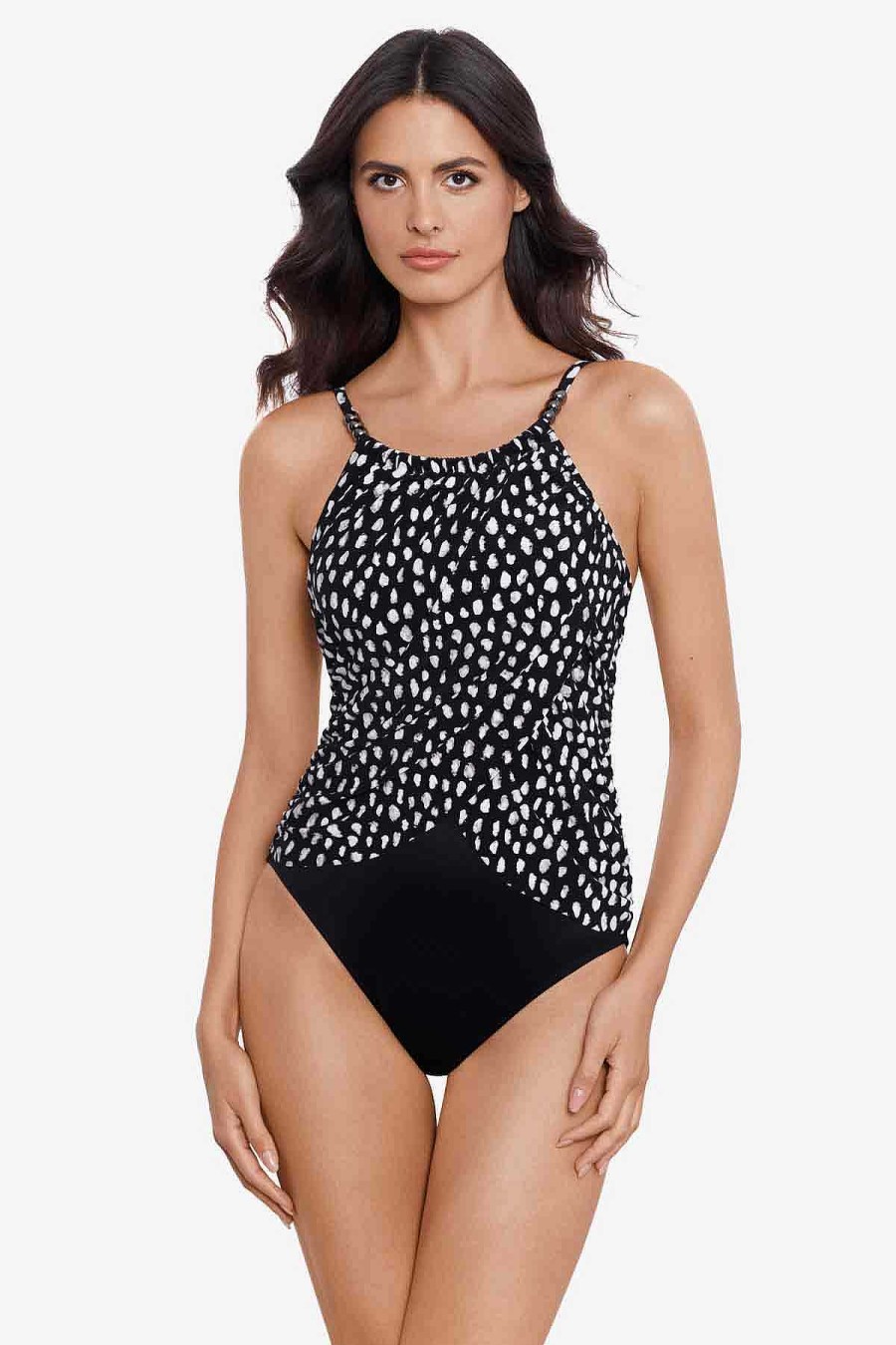 Magicsuit Pebbles Lisa One Piece Swimsuit Black/White Clearance