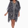 Miraclesuit Zahara Caftan Swim Cover Up Black/Multi Hot