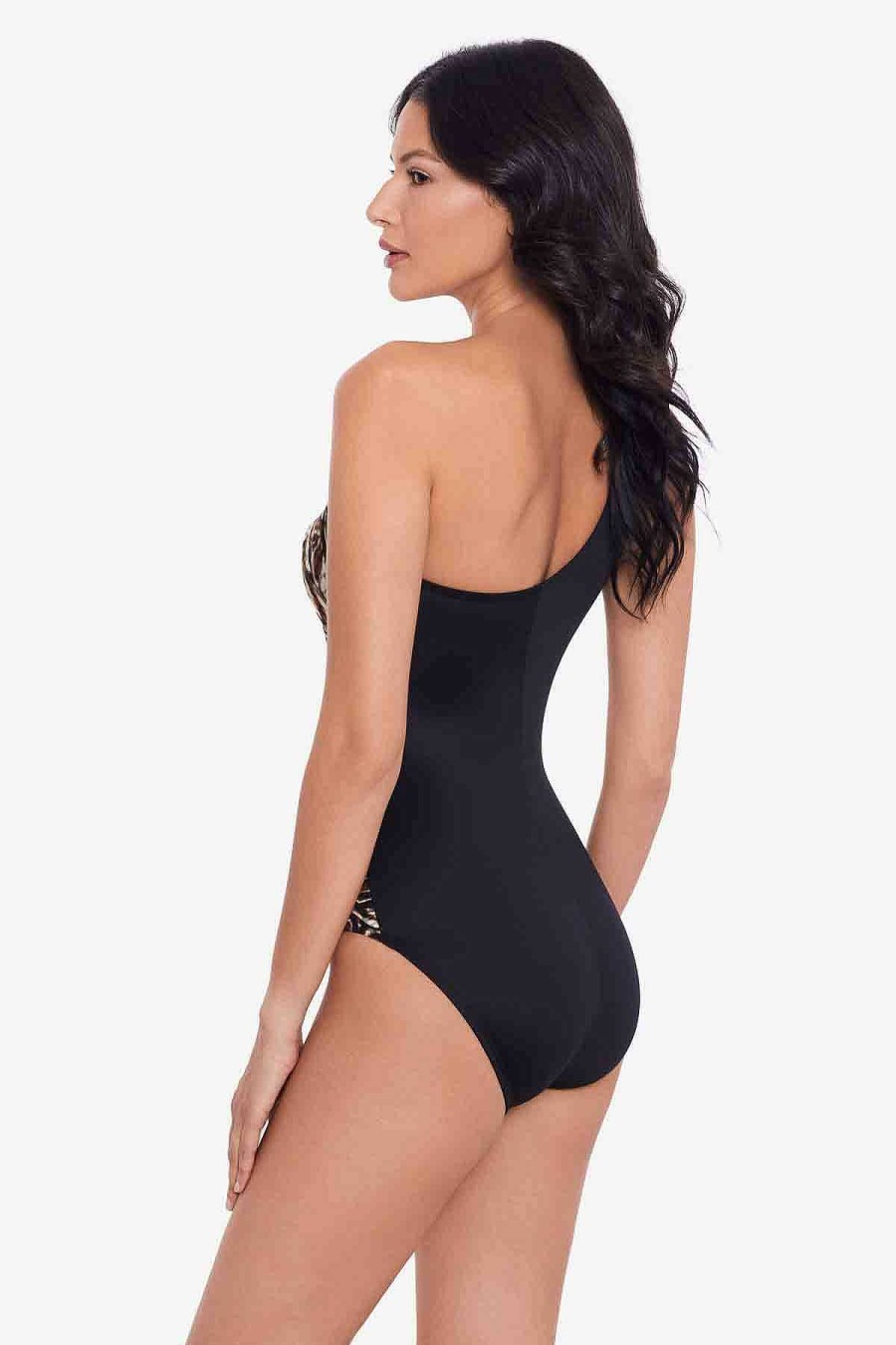 #N/A Tribal Tigress Jena One Piece Swimsuit Black/Multi Hot