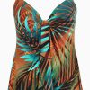 Miraclesuit Tamara Tigre Marina Tankini Top Multi New