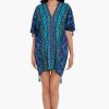 Miraclesuit Alhambra Caftan Swim Cover Up Blue/Multi Hot