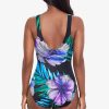 Miraclesuit Flora Aura It'S A Wrap One Piece Swimsuit Black/Multi Hot