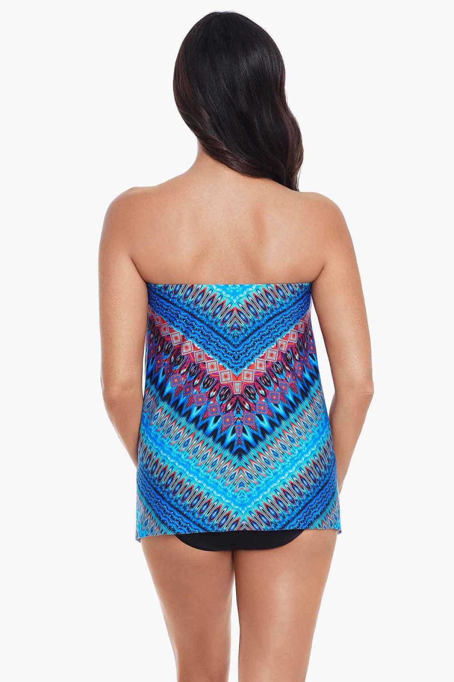 Miraclesuit Casablanca Bandini Tankini Top Blue Clearance