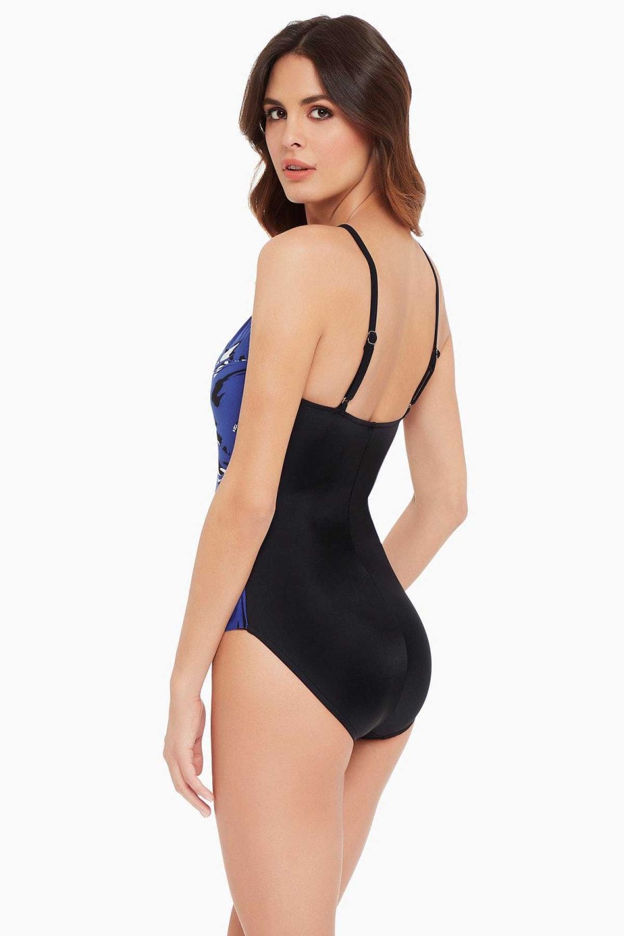 Magicsuit Mirage Jill One Piece Swimsuit Blue/Multi New