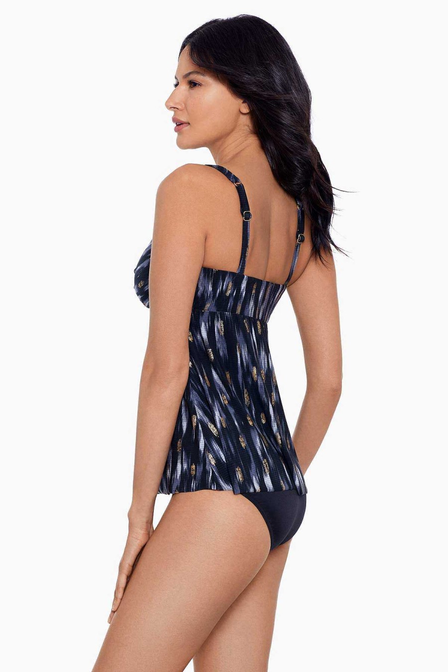 Miraclesuit Bronze Reign Ayla Tankini Top Black/Multi Wholesale