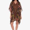 Miraclesuit Botanico Caftan Swim Cover Up Black/Multi Hot