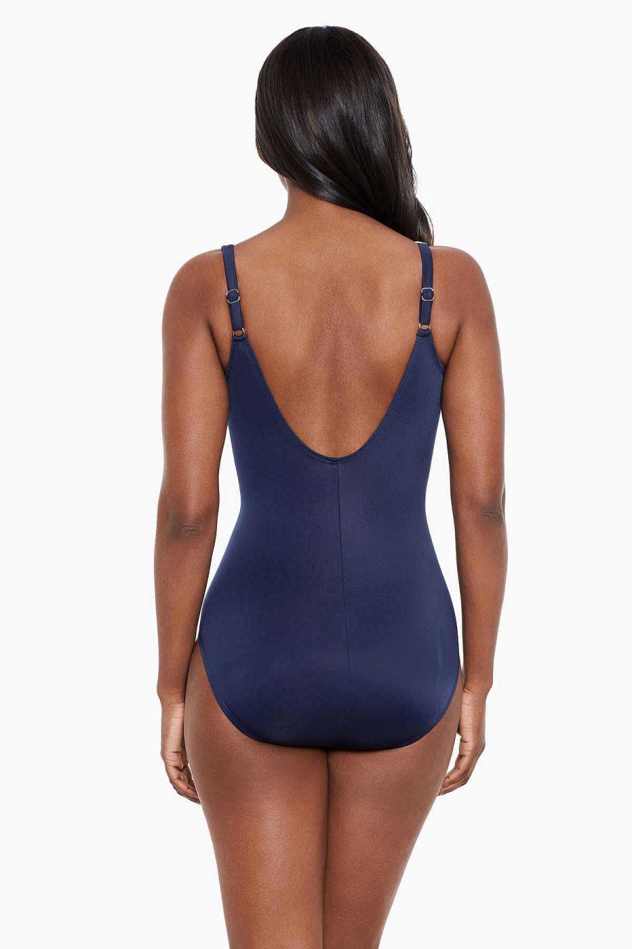 Miraclesuit Tropica Toile Oceanus One Piece Swimsuit Midnight Best