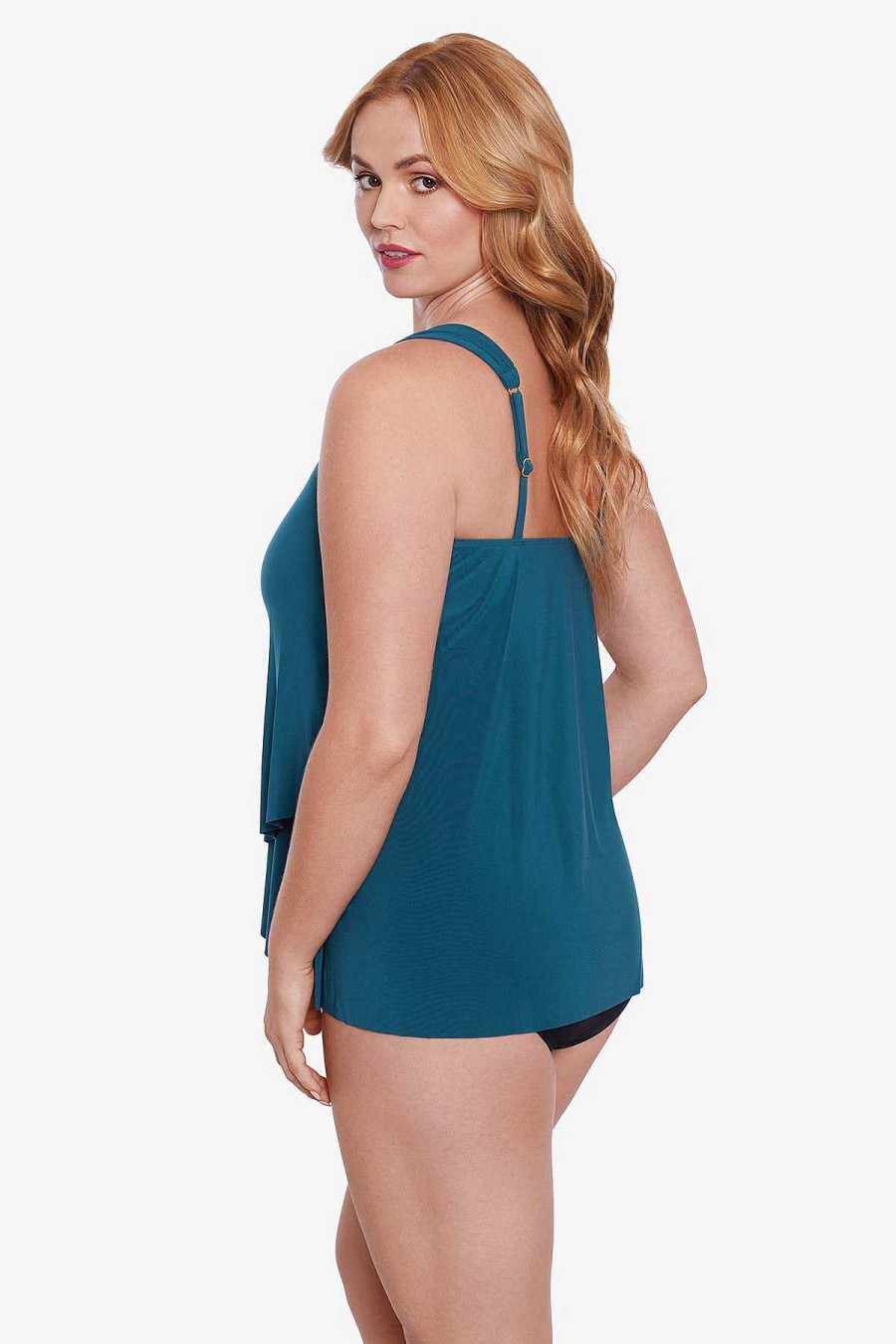 Miraclesuit Plus Size Razzle Dazzle Underwire Tankini Top Online