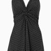 Miraclesuit Pin Point Marais One Piece Swim Dress Dd-Cup Black/White Best