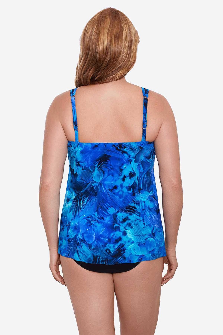 Miraclesuit Plus Size Sous Marine Mirage Tankini Top Blue/Multi Best