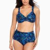 #N/A Fandango Norma Jean Retro Swim Bottom Blue/Multi New