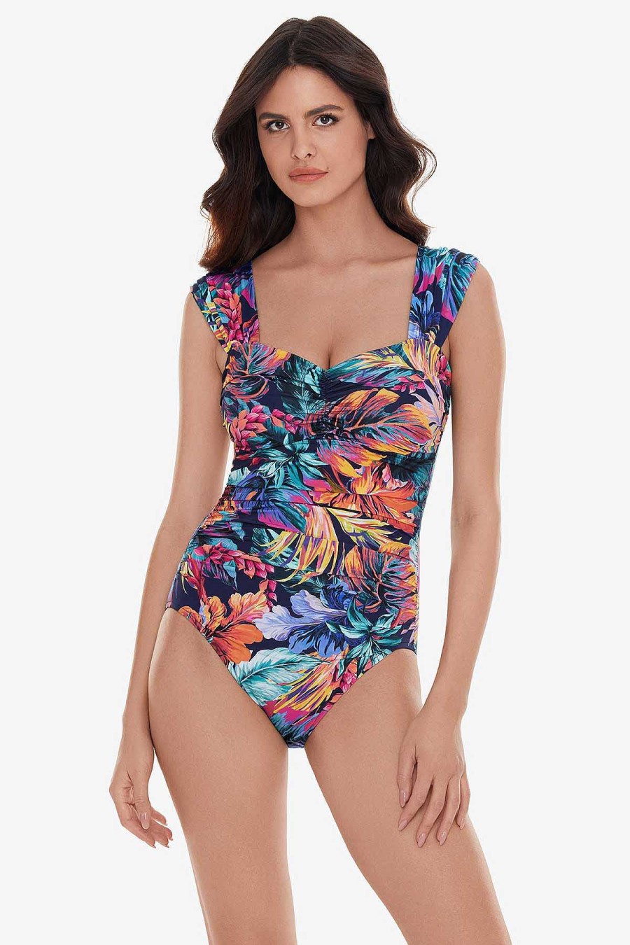 Magicsuit Belize Natalie One Piece Swimsuit Navy/Multi Best