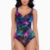 Miraclesuit Pixel Palmas Revele One Piece Swimsuit Black/Multi Clearance