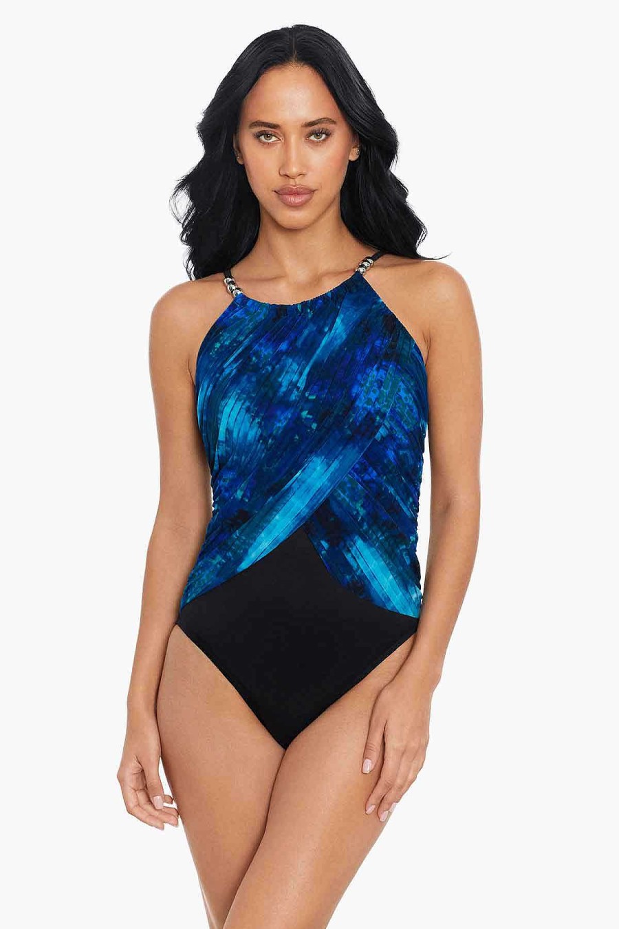 Magicsuit Hazy Daze Lisa One Piece Swimsuit Blue/Multi Wholesale