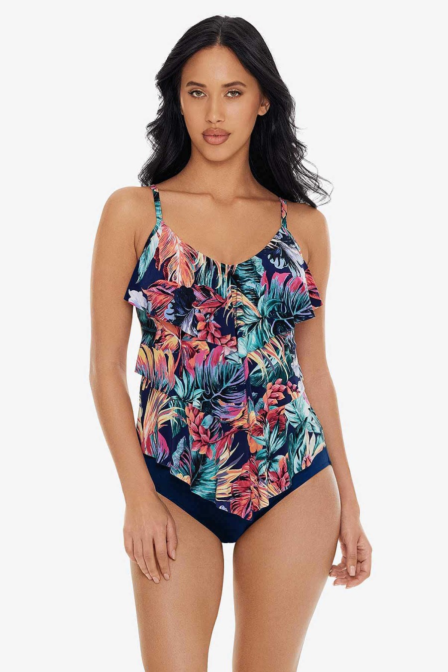 Magicsuit Belize Rita Tankini Top Navy/Multi Online