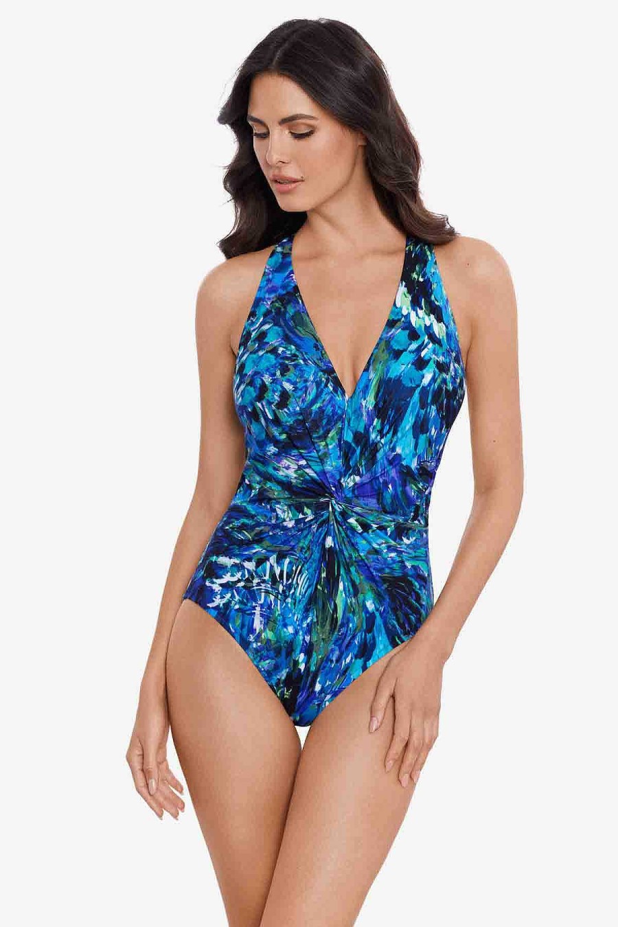 Magicsuit Chanticleer Drew One Piece Swimsuit Black/Multi New