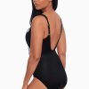 Miraclesuit Sub Rosa Sanibel One Piece Swimsuit Dd-Cup Black/White Wholesale