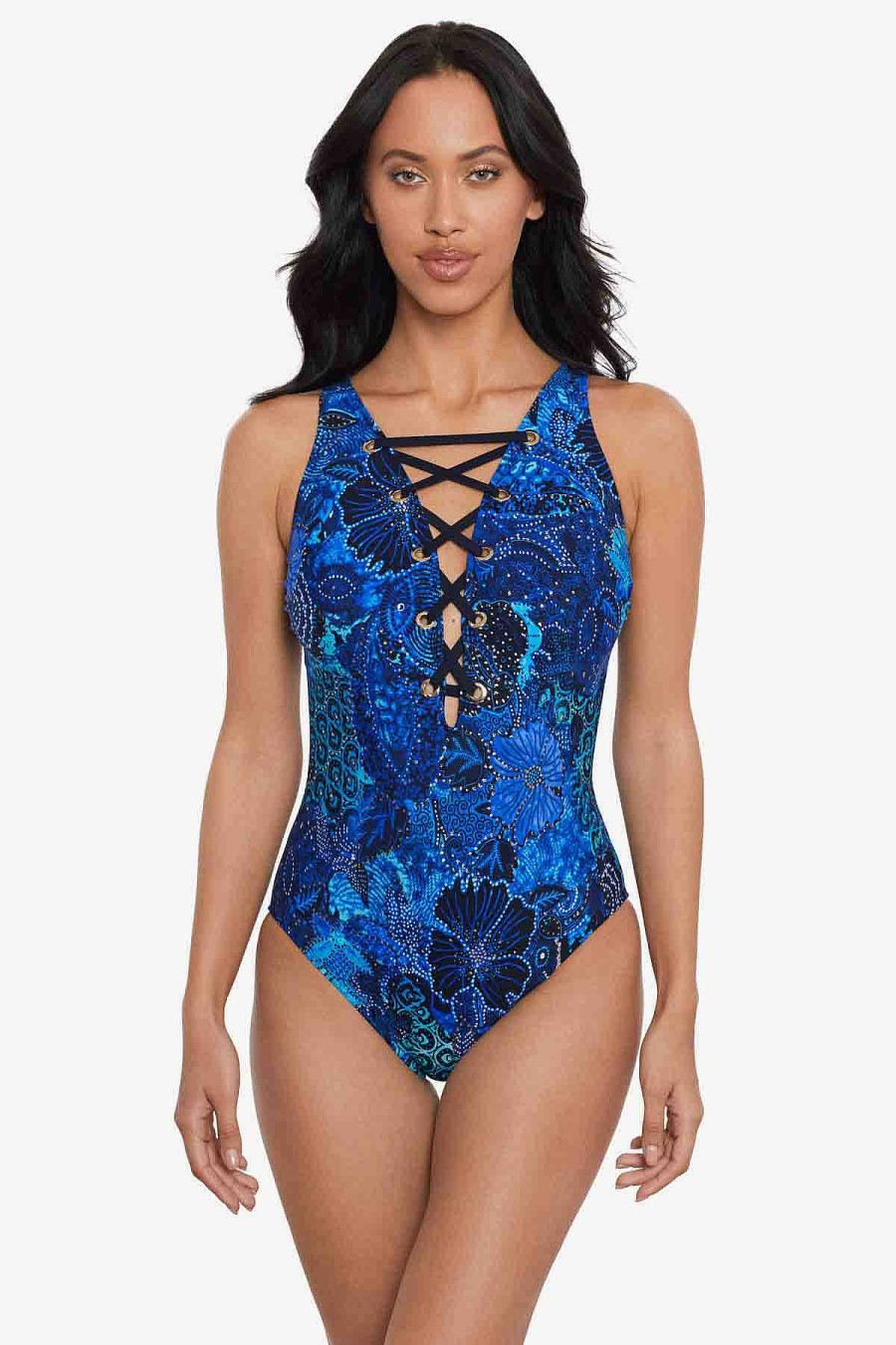 Magicsuit Jewels In The Nile Steffi One Piece Swimsuit Blue/Multi Hot