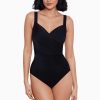 Miraclesuit Long Torso Must Haves Sanibel One Piece Swimsuit Black Wholesale